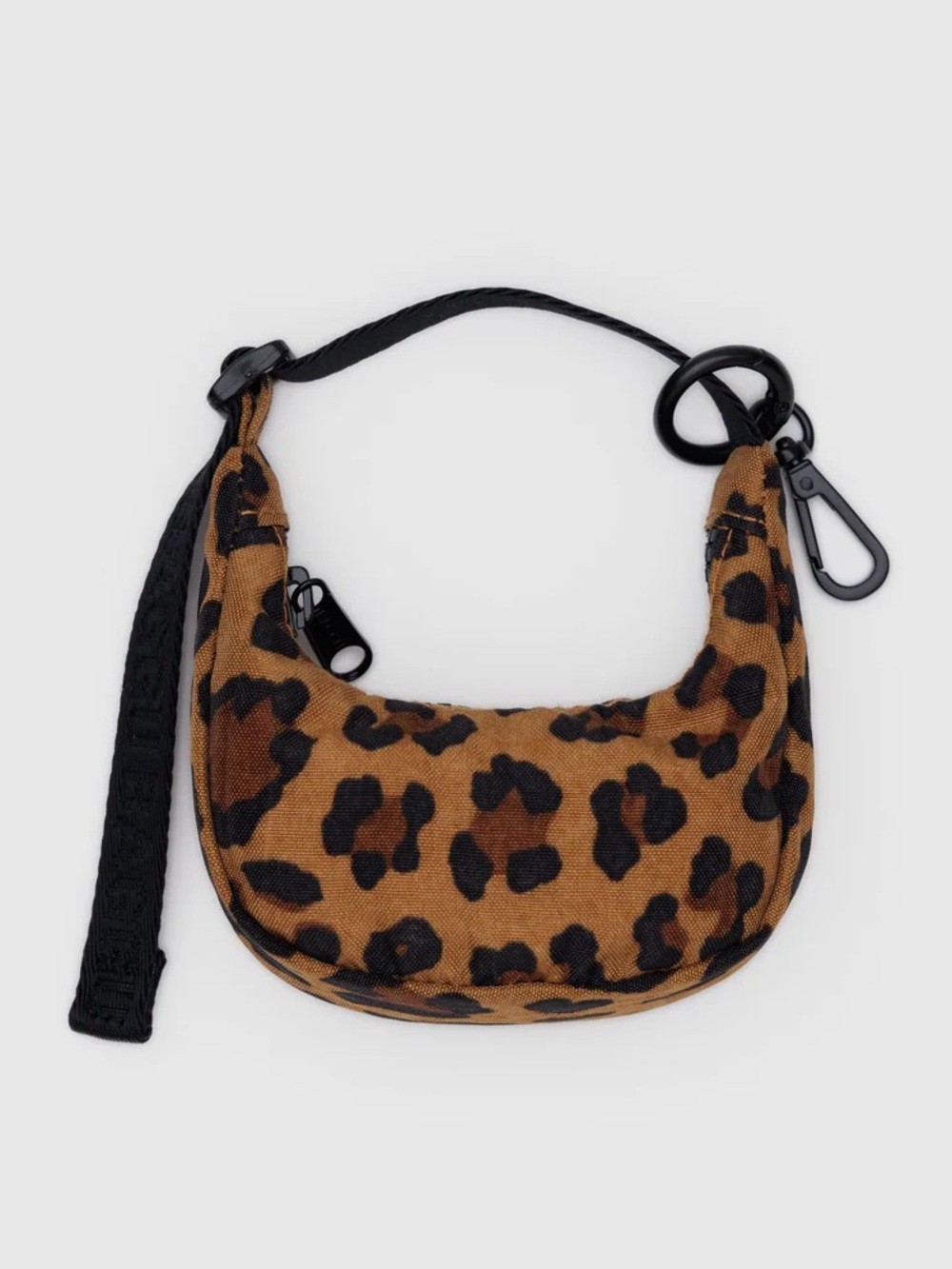New! BAGGU crescent bag charm in leopard NWT - Picture 2 of 16